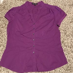 Vintage express purple buttons down shirt